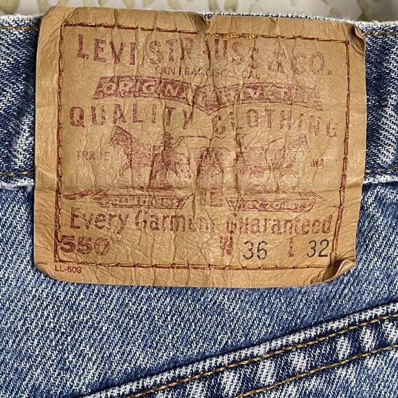 Vintage Y2k 2001 Levi Strauss & Co 550 Relaxed Fit Jeans Mens Size 36/32 - Picture 10 of 13